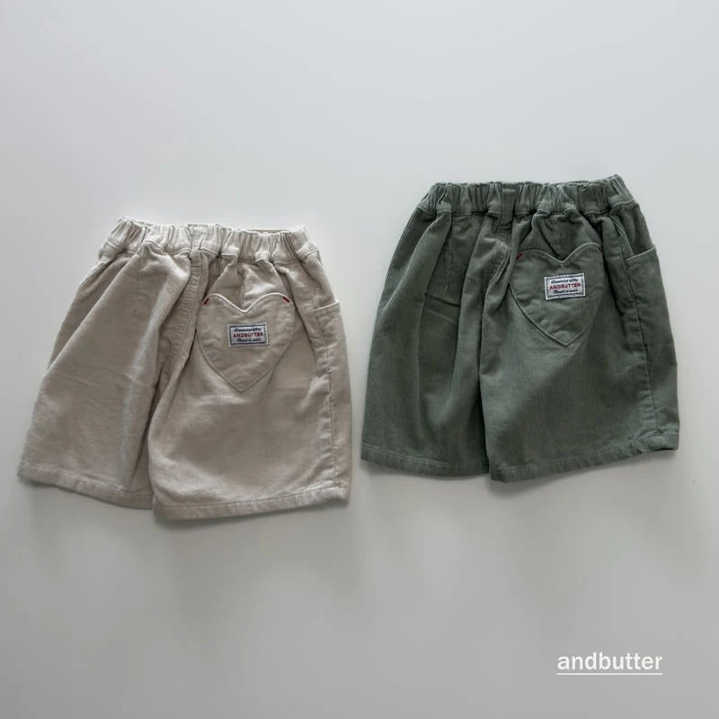 Little Foxx – Corduroy Heart Pants