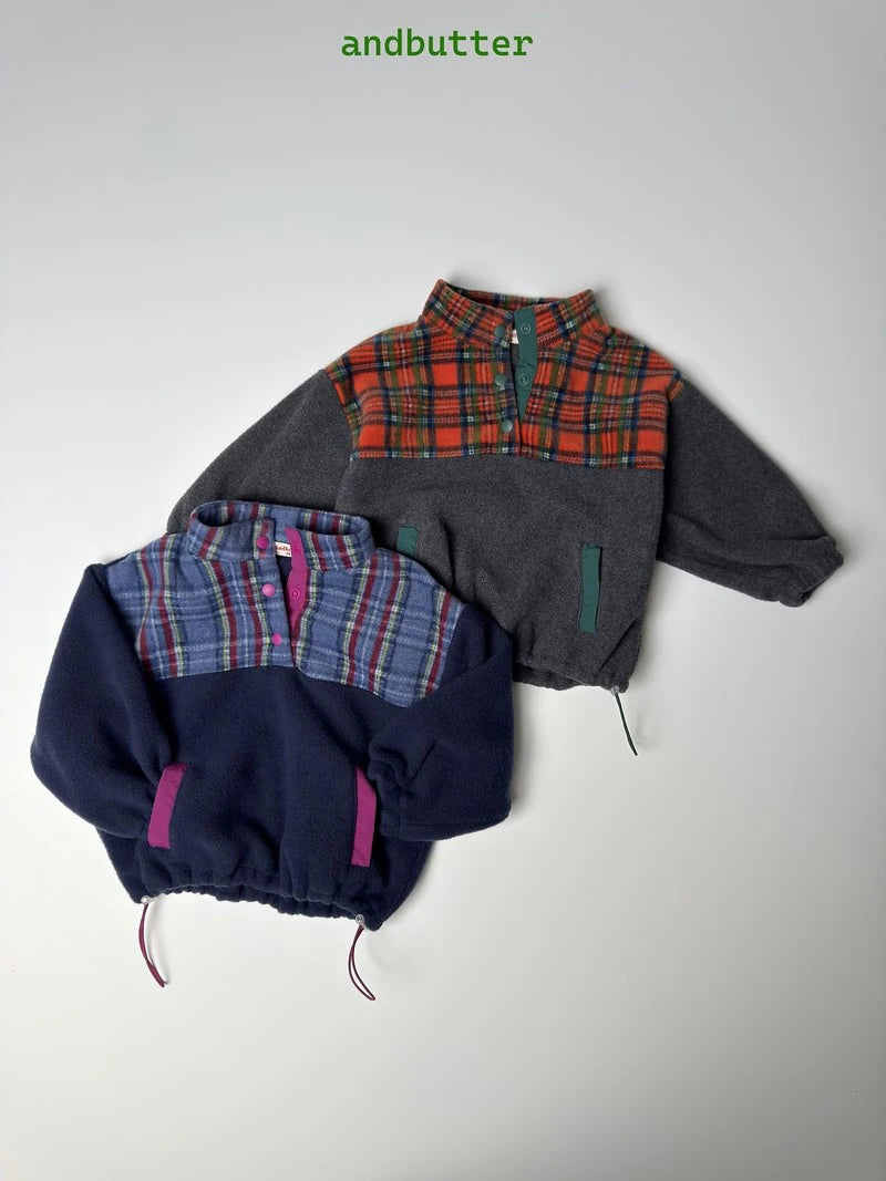 Little Foxx – Check Snap Pullover