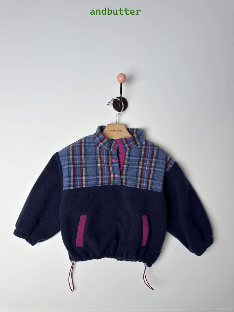 Little Foxx – Check Snap Pullover