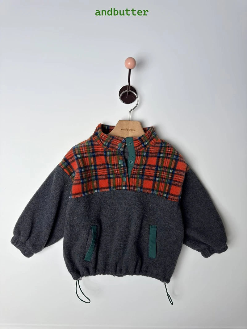 Little Foxx – Check Snap Pullover