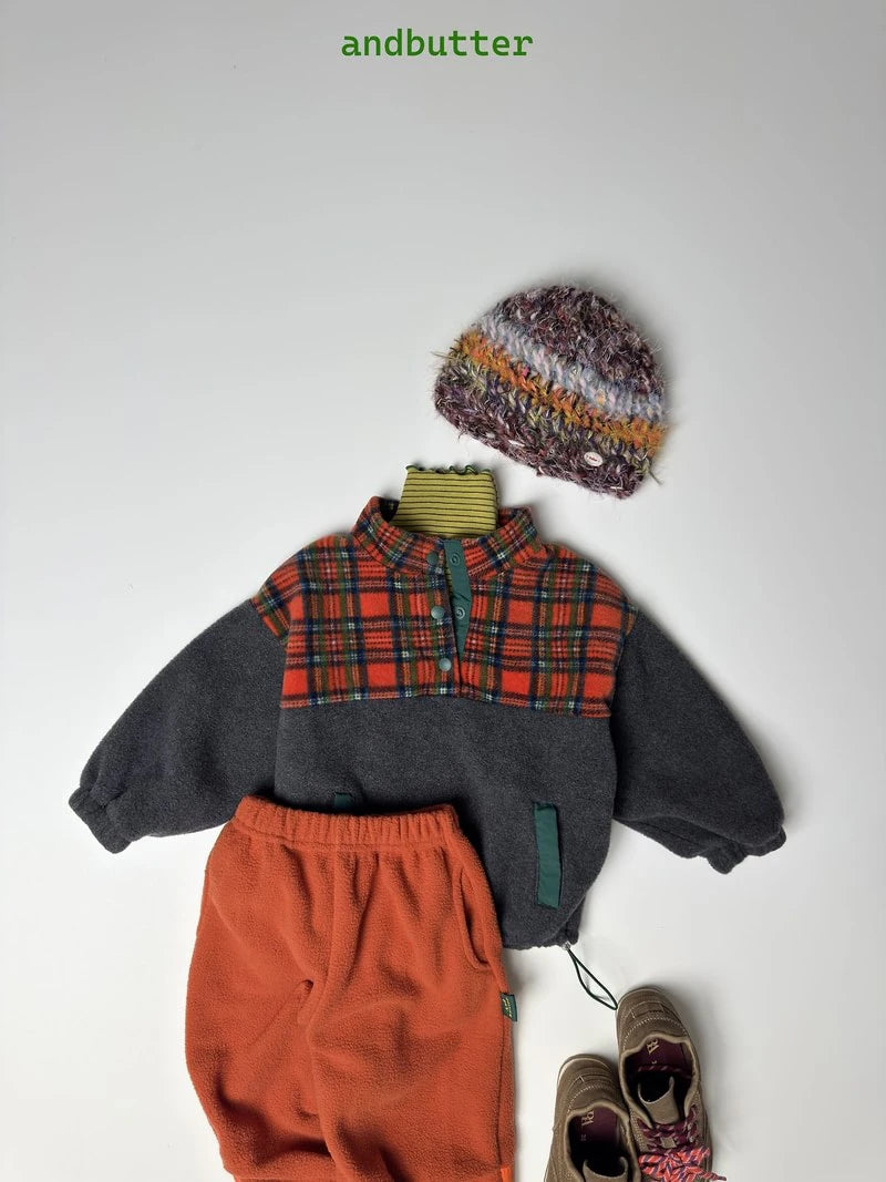 Little Foxx – Check Snap Pullover