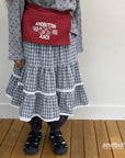 Little Foxx – Tiered Check Skirt