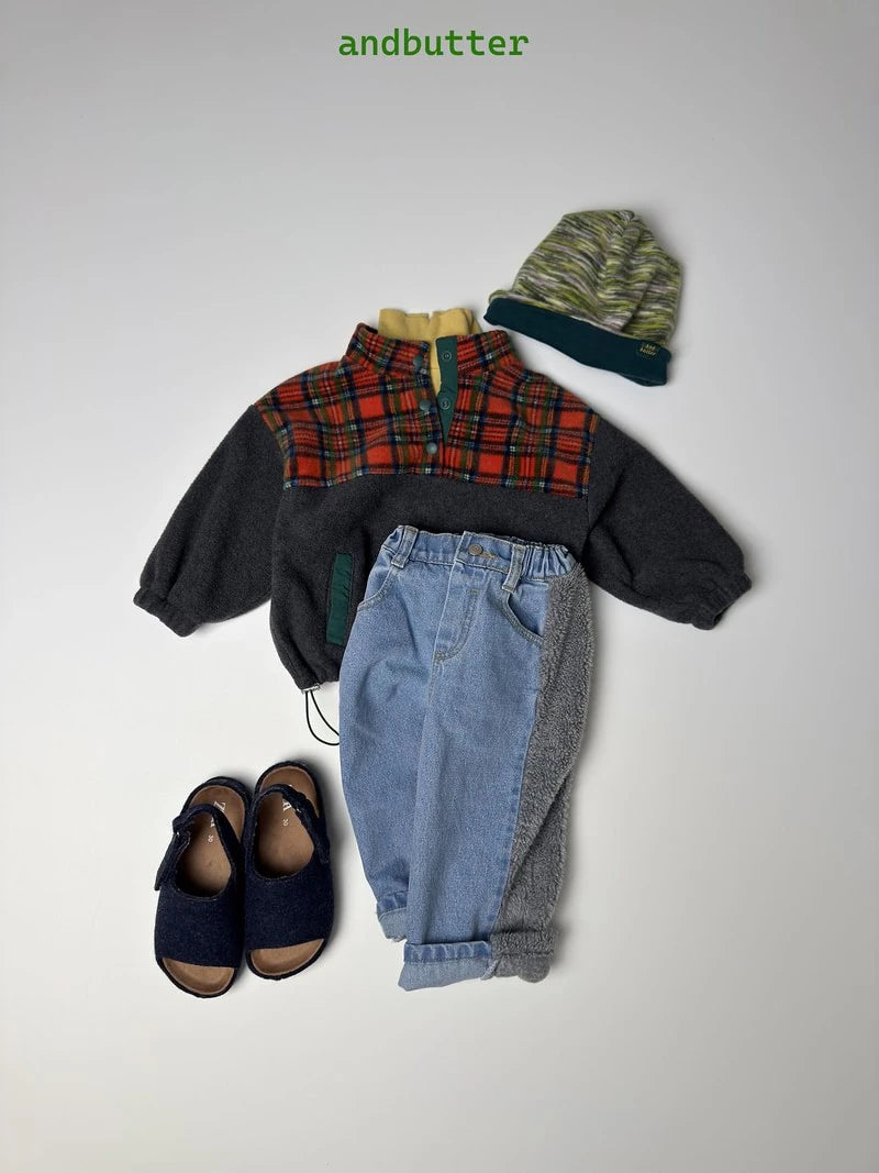 Little Foxx – Check Snap Pullover