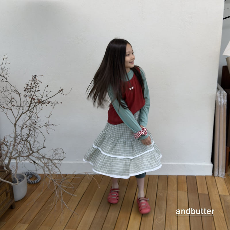 Little Foxx – Tiered Check Skirt