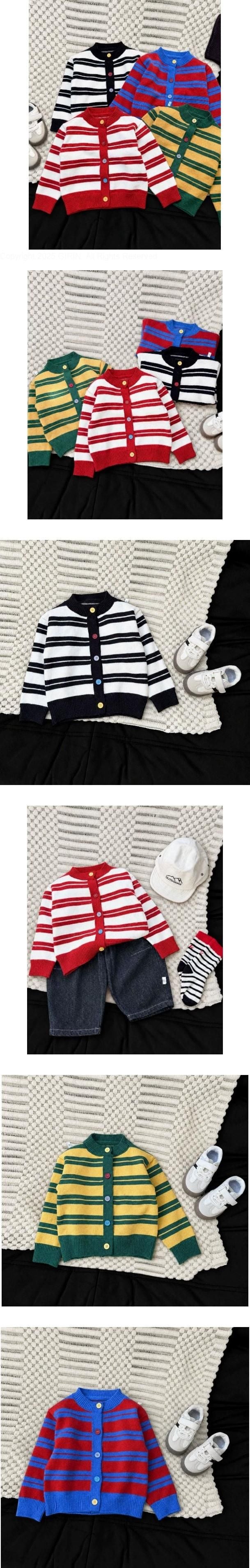 Little Foxx – Small Striped Button Cardigan
