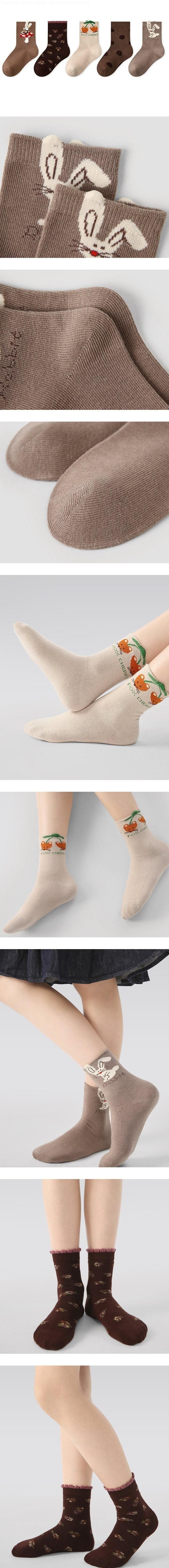 Little Foxx – Fox Cherry Rabbit Socks Set