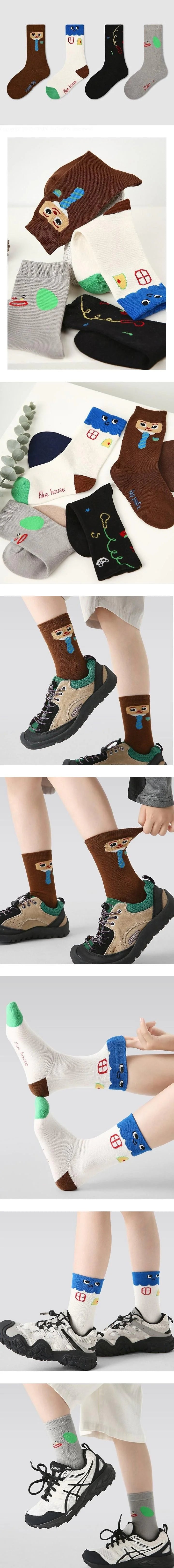 Little Foxx – Blue House Socks Set