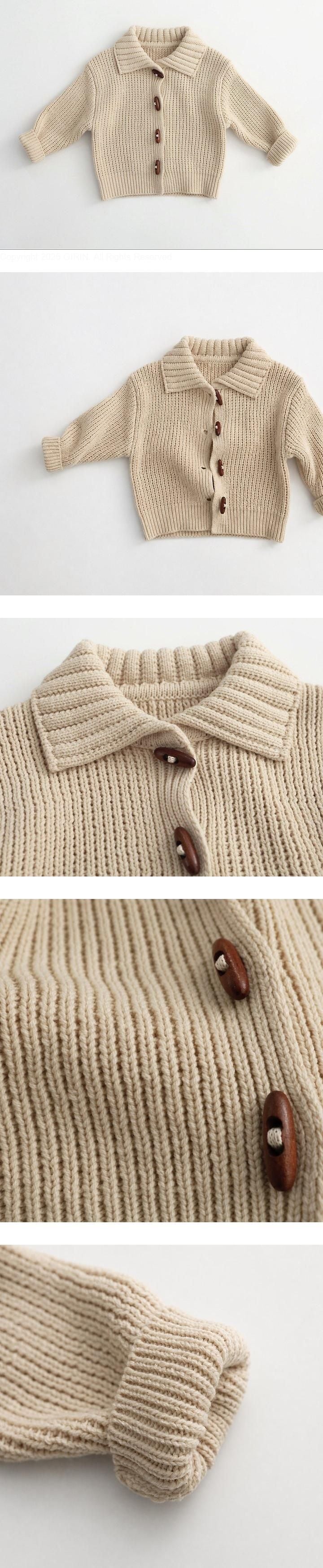 Little Foxx – West Button Collar Knit