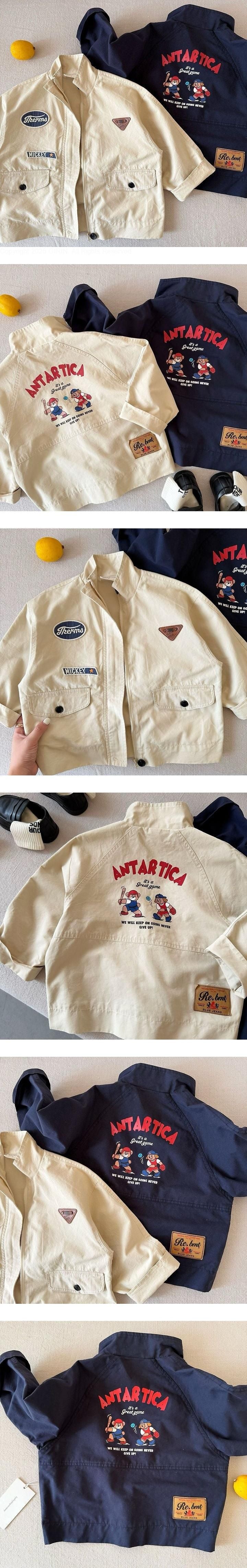 Little Foxx – Baseball Print Jacket