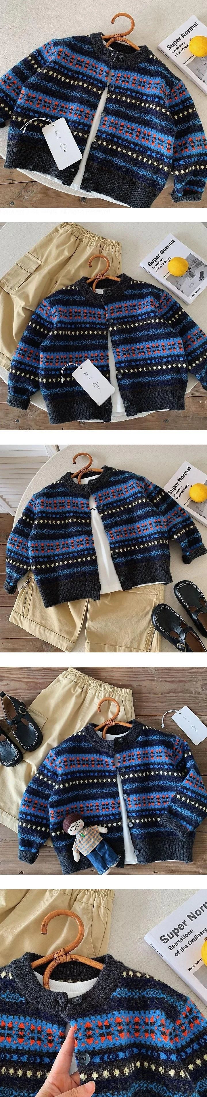 Little Foxx – Jacquard Knit Cardigan