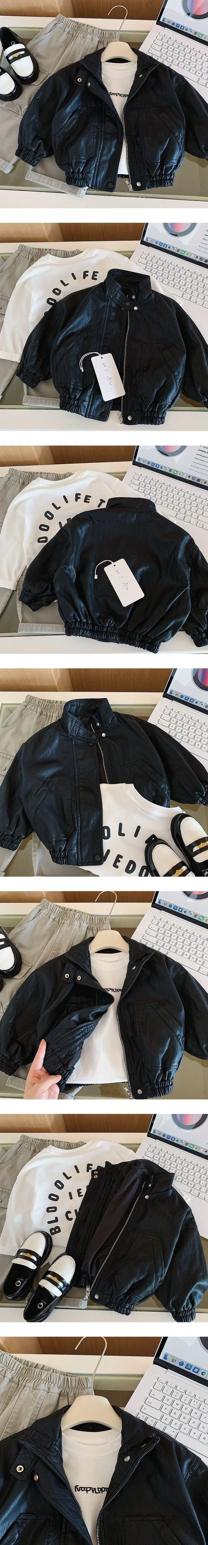 Little Foxx – Sky Leather Jacket