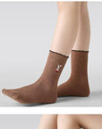 Little Foxx – Brown Flower Socks Set