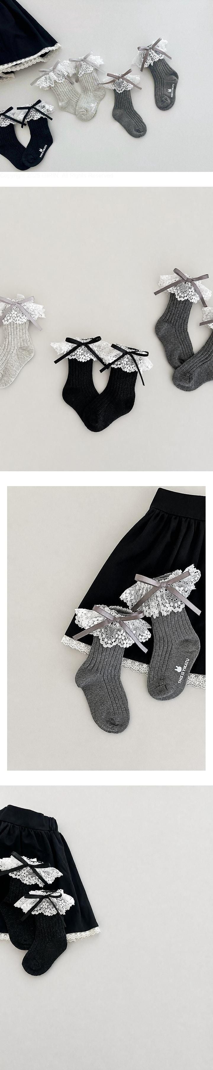 Little Foxx – Ribbon Lace Socks Set