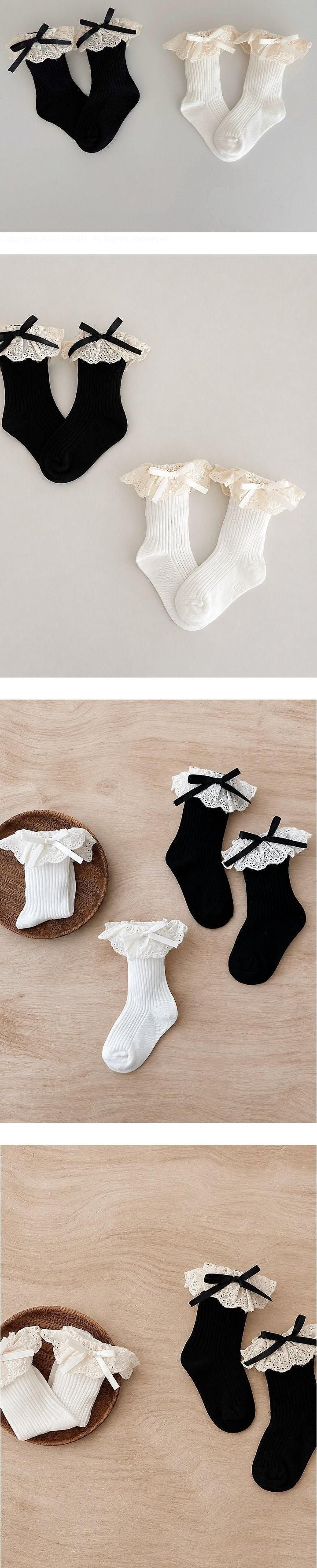 Little Foxx – Two Color Ribbon Socks Set