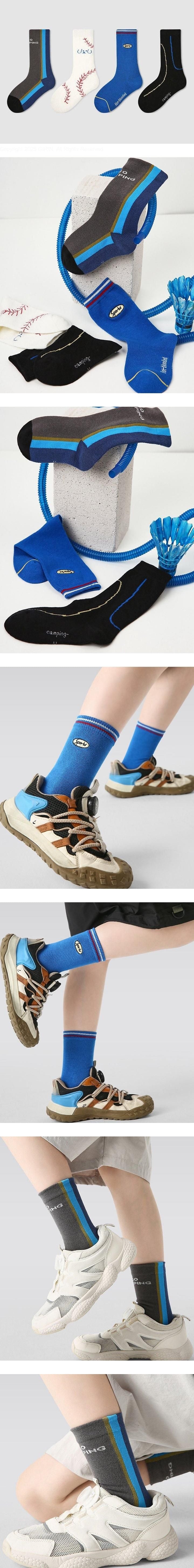Little Foxx – Blue Baseball Socks Set