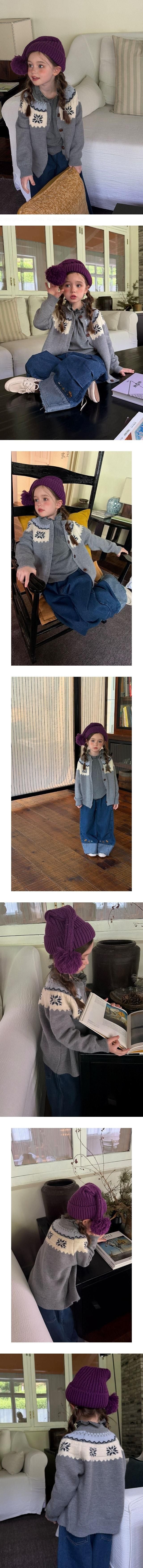 Little Foxx – Snowflake Knit Cardigan