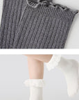 Little Foxx – Black & White Lace Ribbon Socks Set