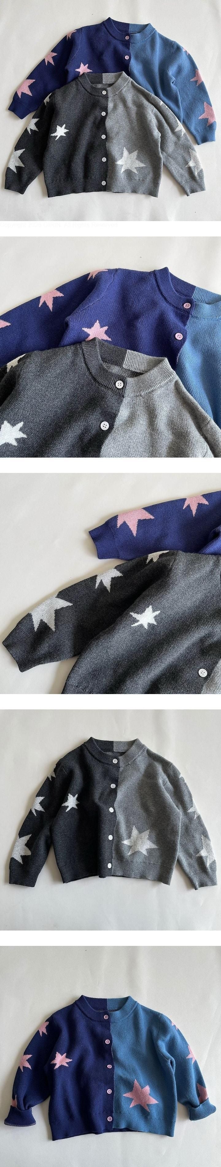 Little Foxx – Star Colorblock Cardigan