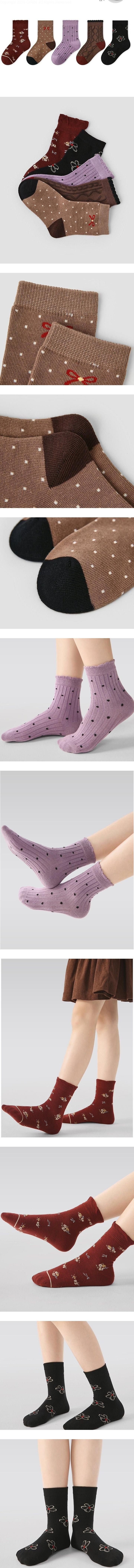 Little Foxx – Flower Dot Socks Set