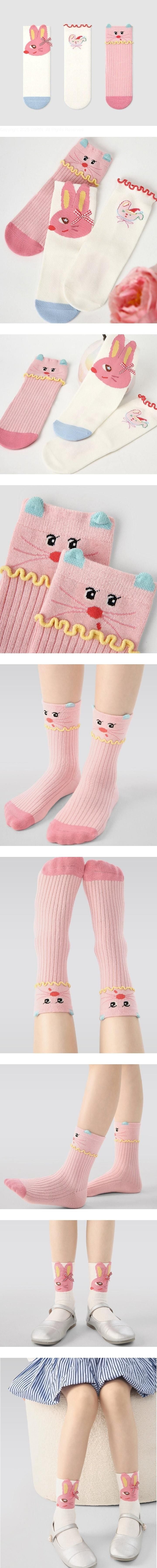 Little Foxx – Cute Pink Rabbit Socks Set
