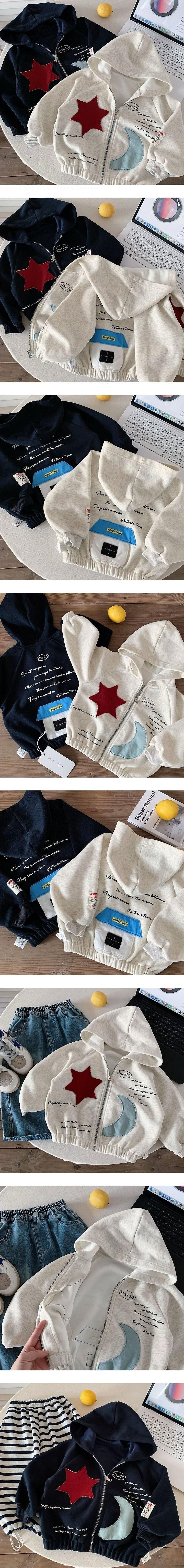 Little Foxx – Star &amp; Moon Zip-up Jacket