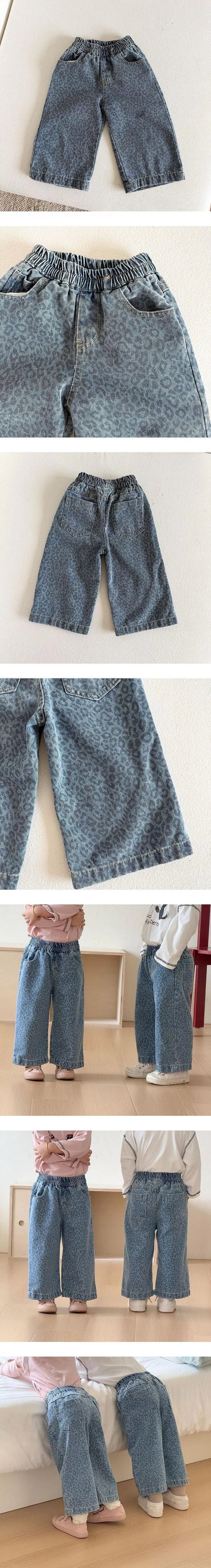 Little Foxx – Leopard Wild Denim Pants