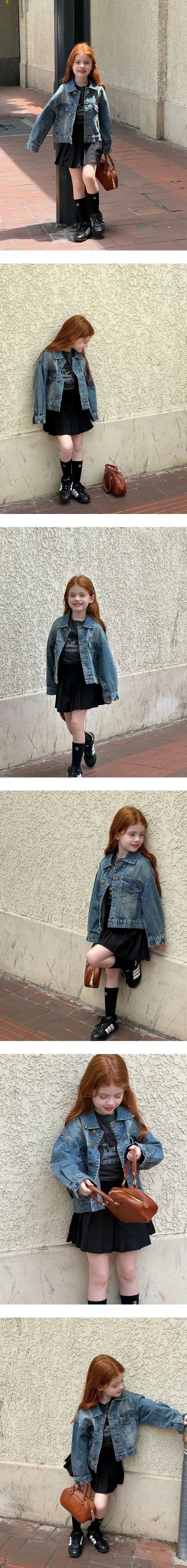 Little Foxx – Denim Washing Denim Jacket