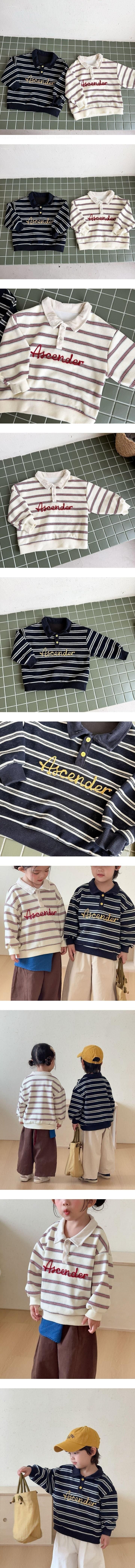 Little Foxx – Striped Collar Tee