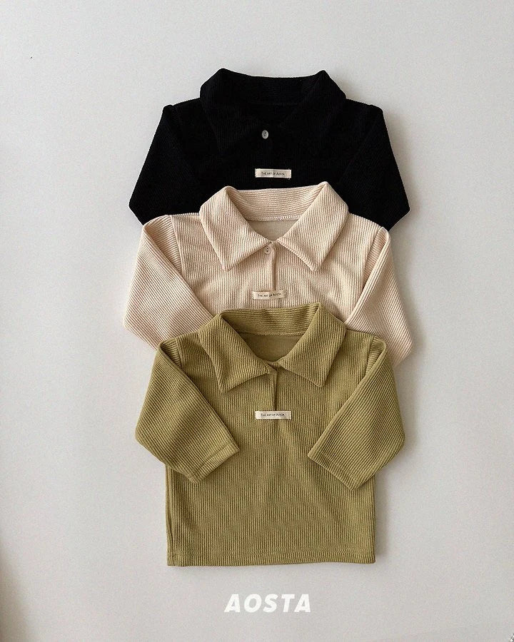 Little Foxx – Mulmul Collar Tee