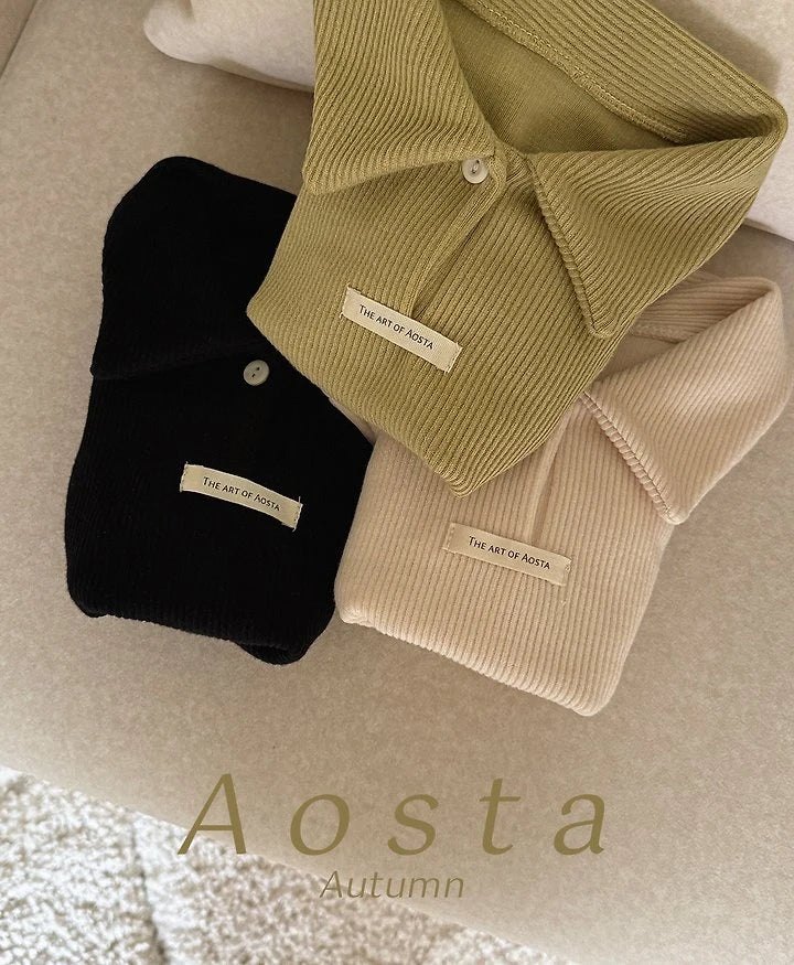 Little Foxx – Mulmul Collar Tee