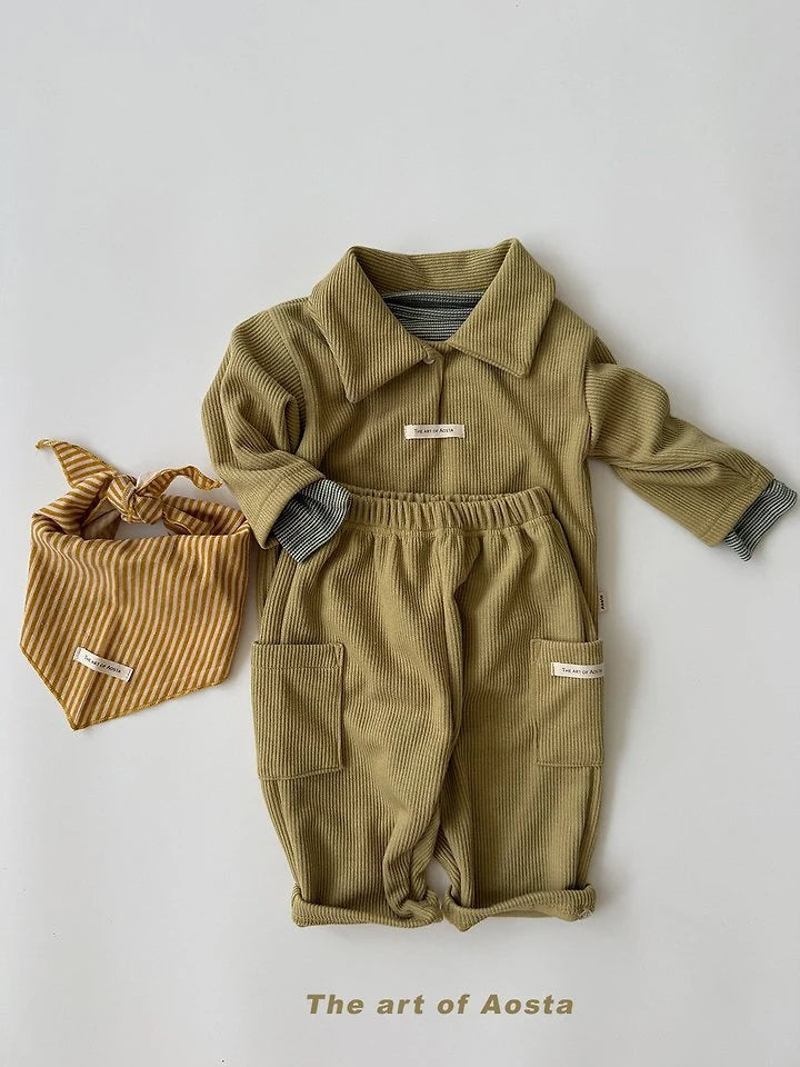 Little Foxx – Mulmul Collar Tee