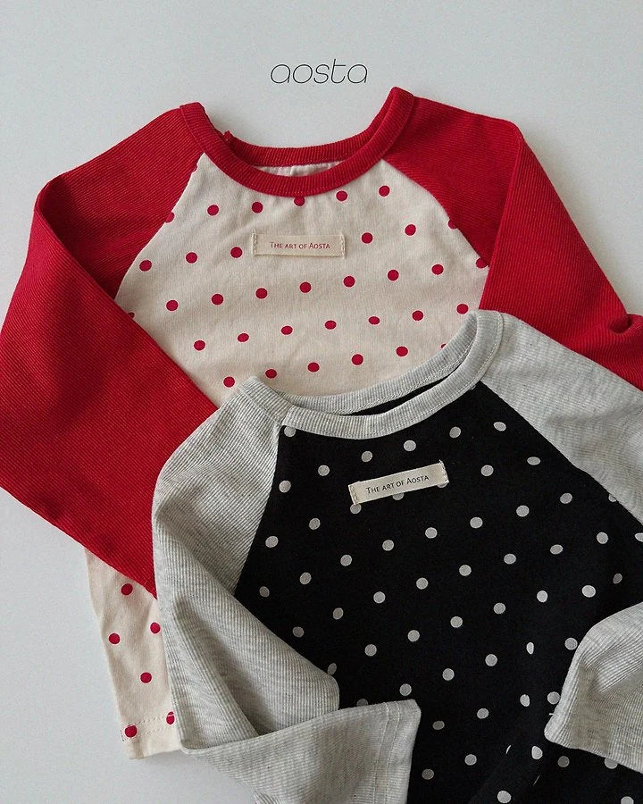 Little Foxx – Dot Raglan Tee