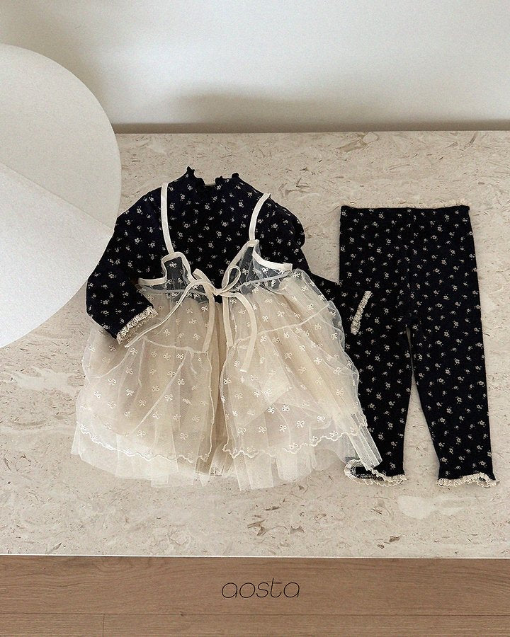 Little Foxx – Lace Ribbon Open One-piece