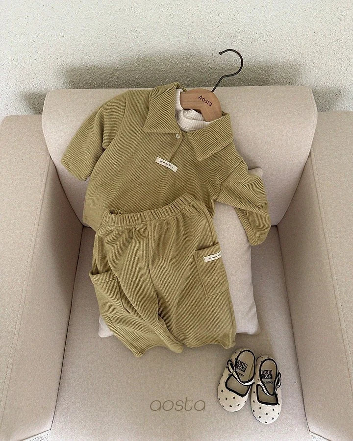 Little Foxx – Mulmul Collar Tee