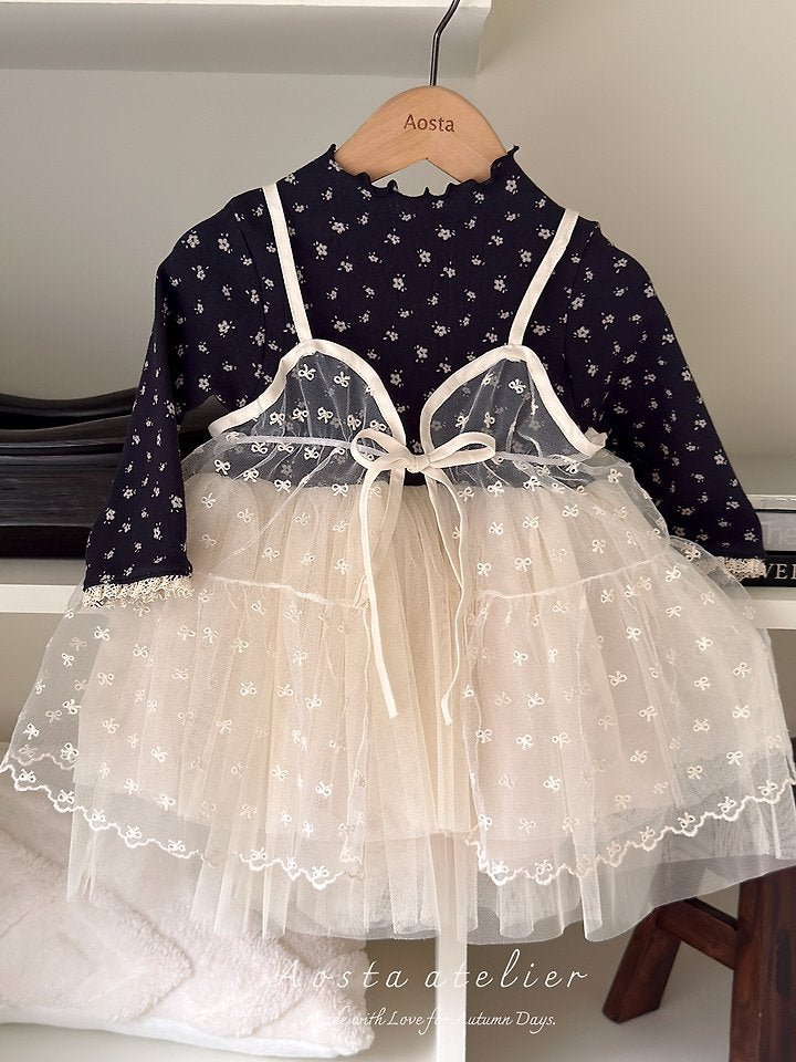 Little Foxx – Lace Ribbon Open One-piece