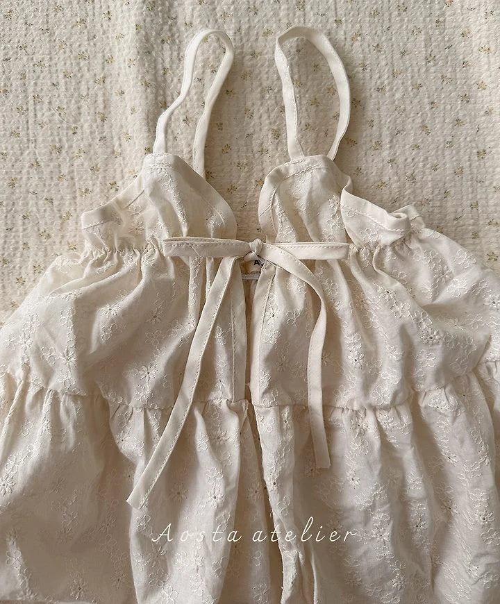 Little Foxx – Lace Cotton Open One-piece