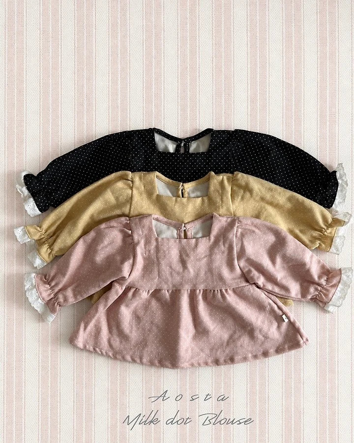 Little Foxx – Milk Dot Blouse