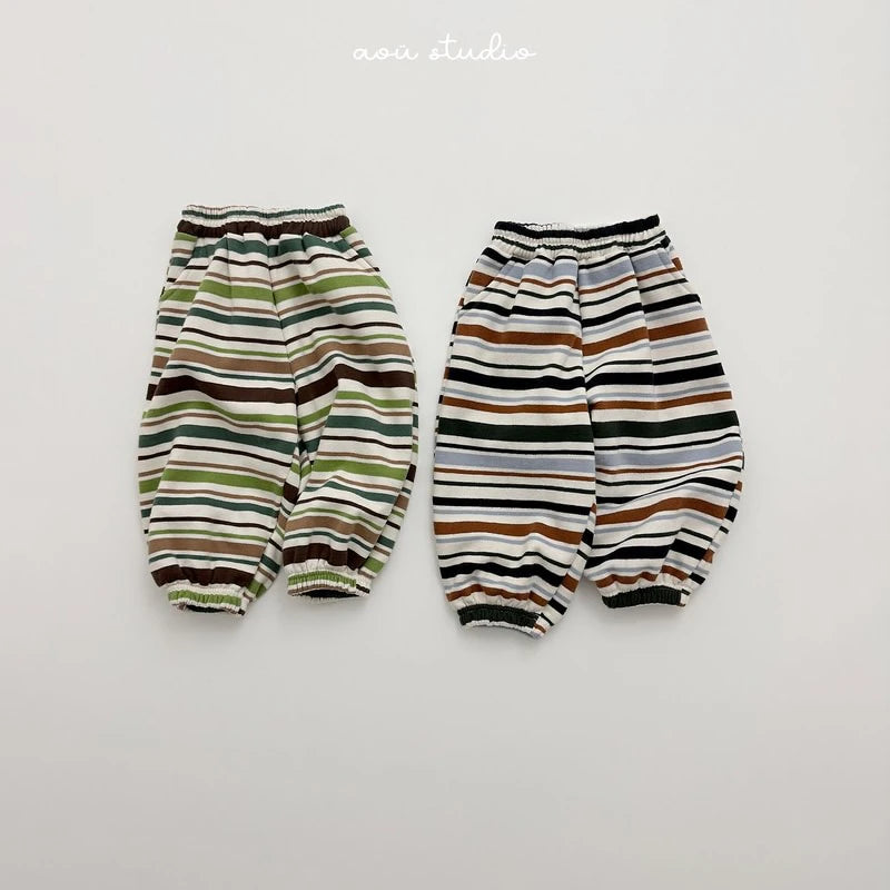 Little Foxx – Mozzi Striped Jogger Pants
