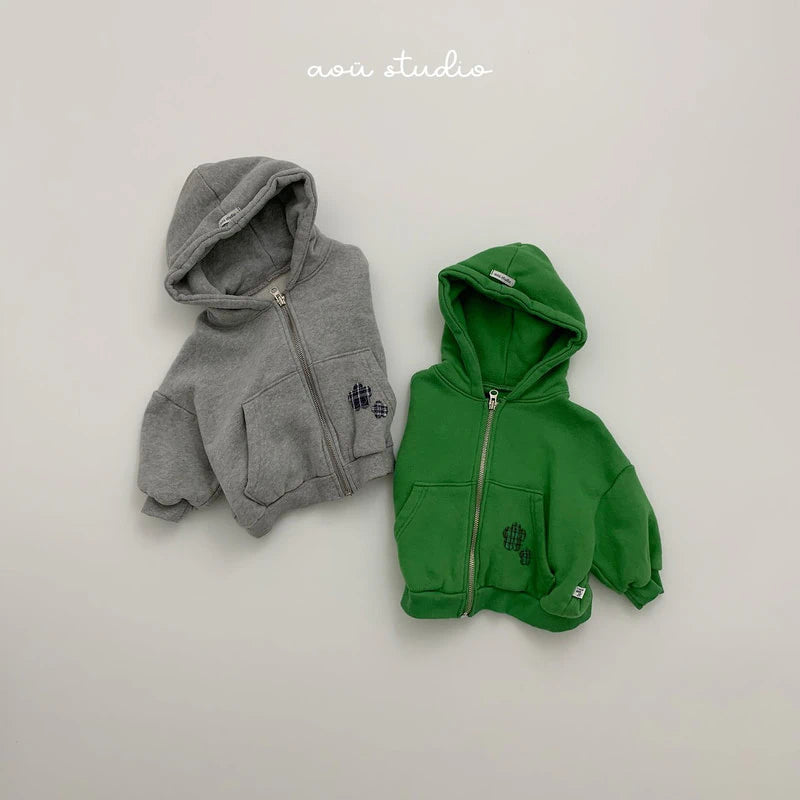 Little Foxx – Flower Hooded Zip-Up