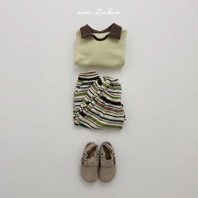Little Foxx – Mozzi Striped Jogger Pants