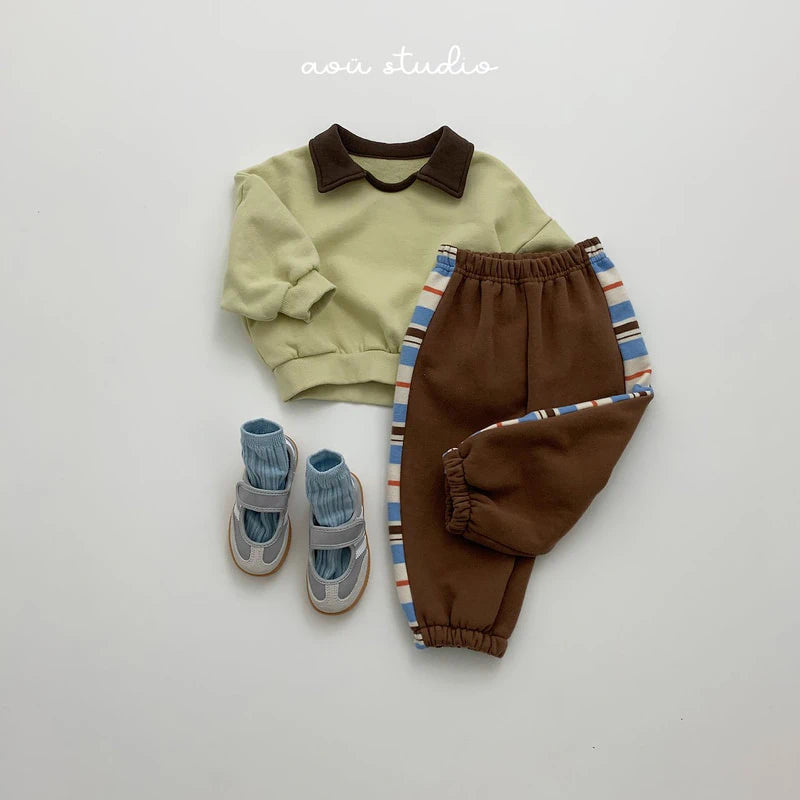 Little Foxx – Holly Striped Jogger Pants