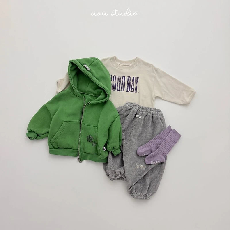 Little Foxx – Flower Hooded Zip-Up