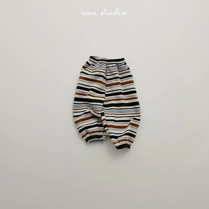 Little Foxx – Mozzi Striped Jogger Pants