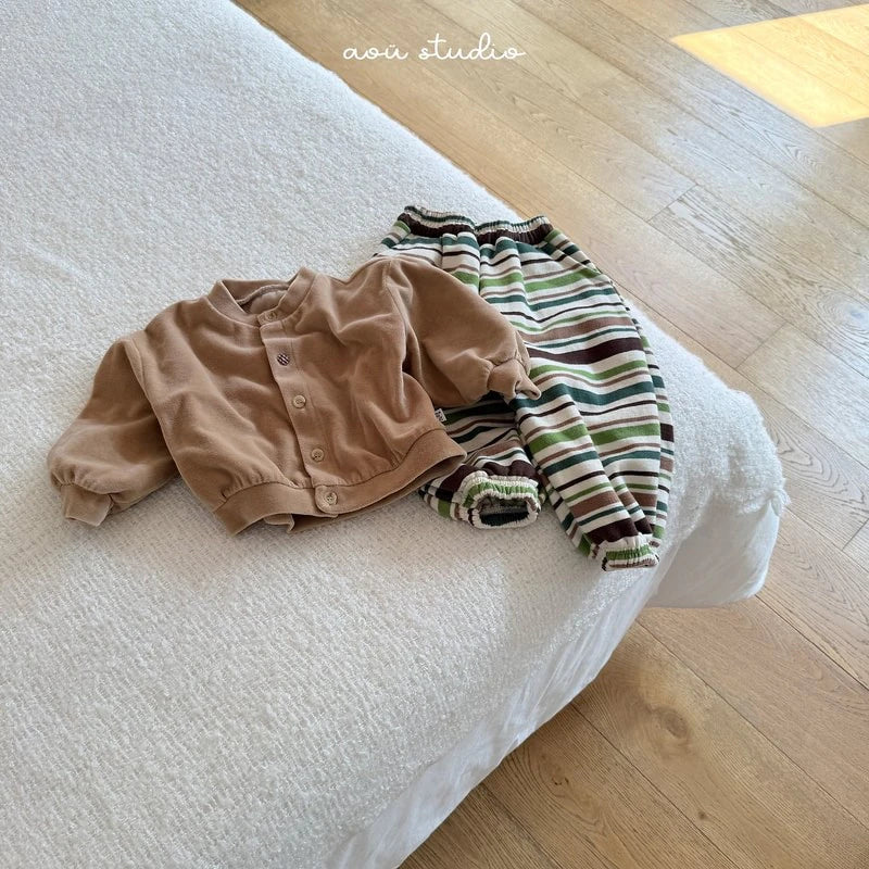 Little Foxx – Mozzi Striped Jogger Pants
