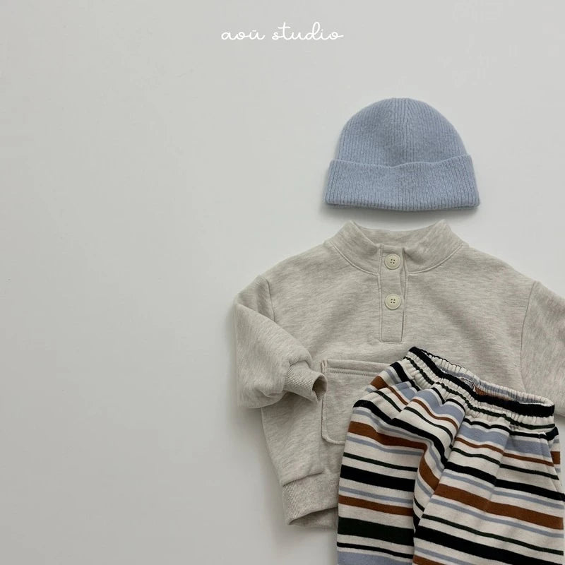 Little Foxx – Mozzi Striped Jogger Pants