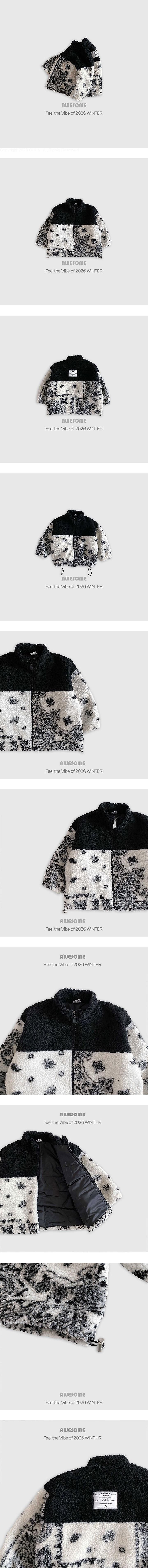 Little Foxx – Paisley Fleece Zip-up