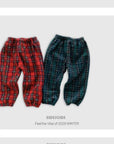 Little Foxx – Tartan Check Fleece Pants