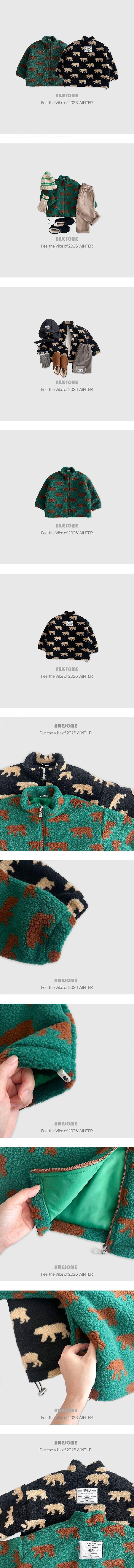 Little Foxx – Bear Tumble Fleece Zip-up