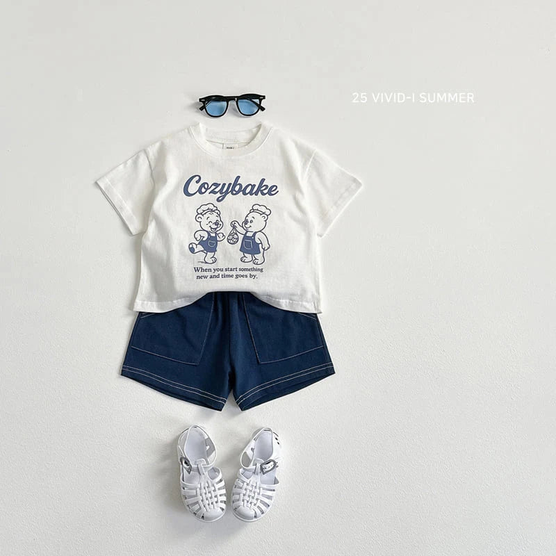 Cotton Stitch Pocket Shorts