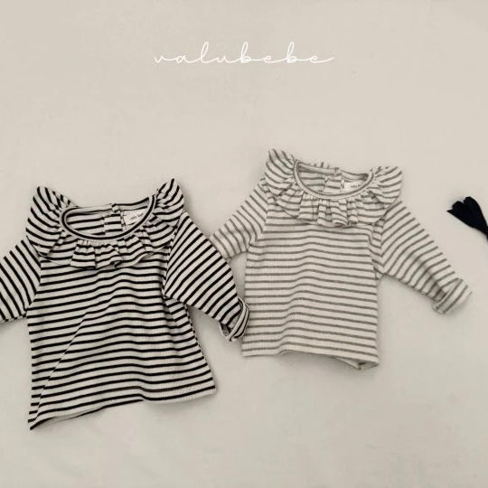 Kids Veronica Stripe Frill Tee